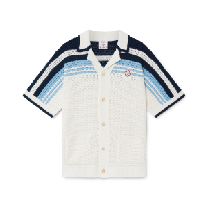 Tennis Cotton Crochet Short Sleeve Shirt