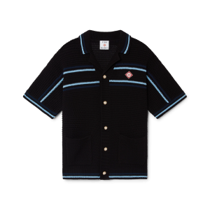 Tennis Cotton Crochet Short Sleeve Shirt