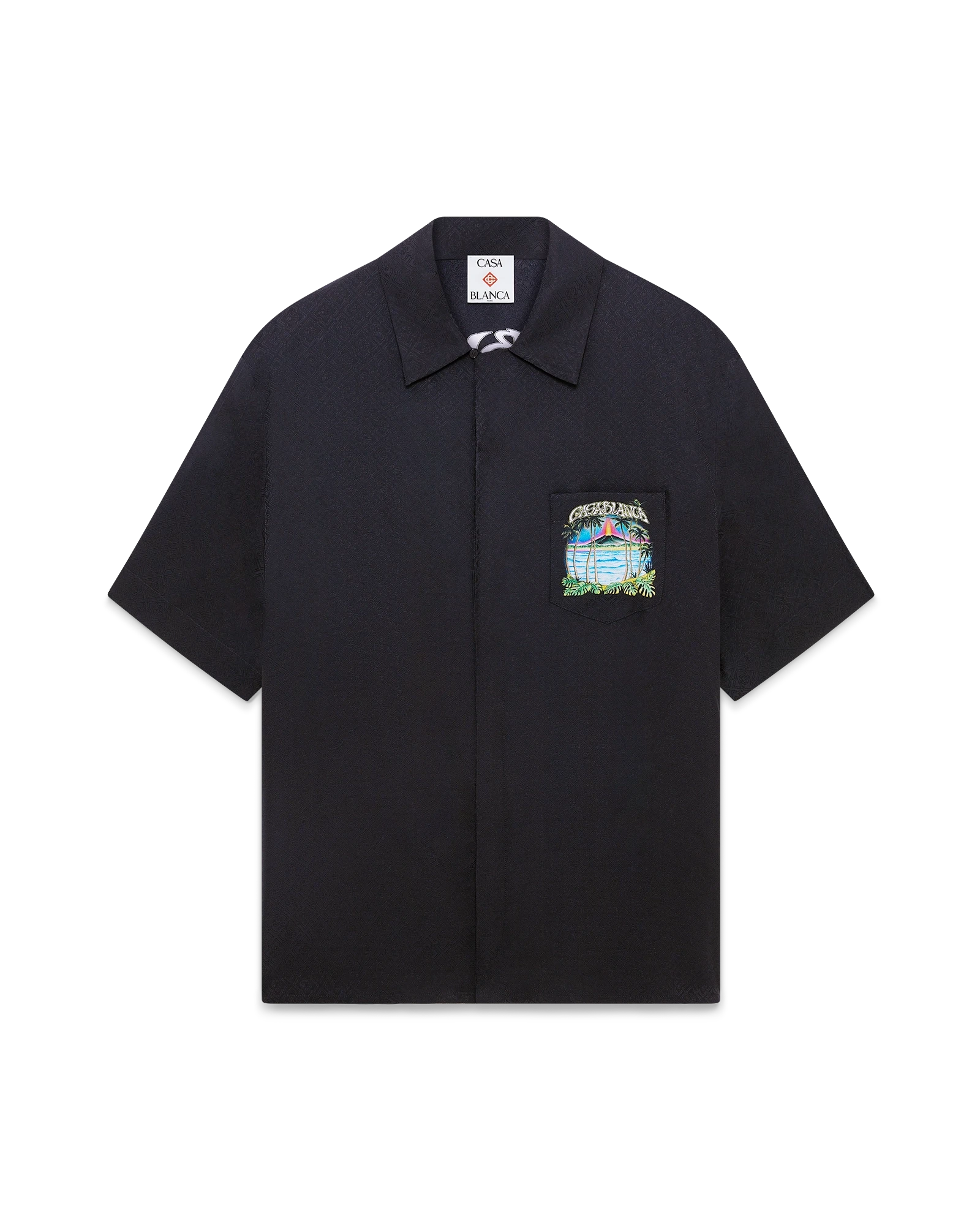 Volcano Short Sleeve Jacquard Shirt - Image 6