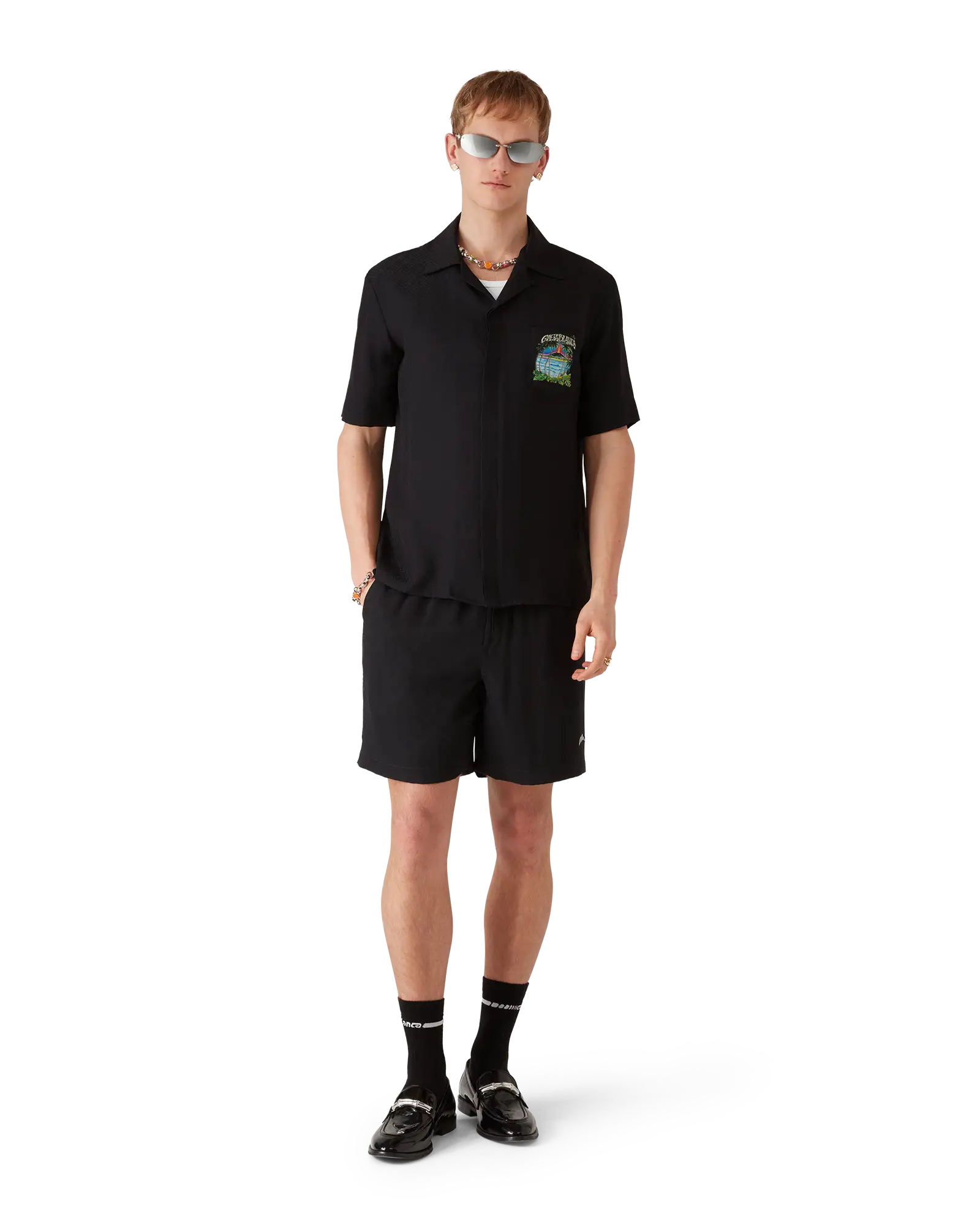 Volcano Short Sleeve Jacquard Shirt - Image 2