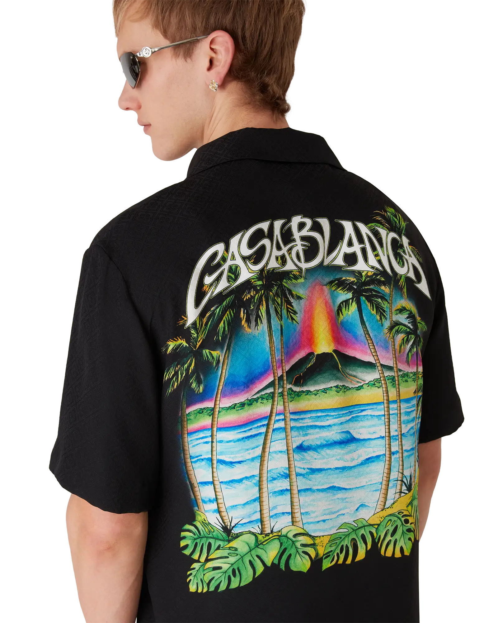 Volcano Short Sleeve Jacquard Shirt - Image 5
