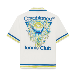 Tennis Club Short Sleeve Silk Shirt