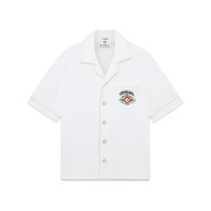 White Short Sleeve Towelling Shirt