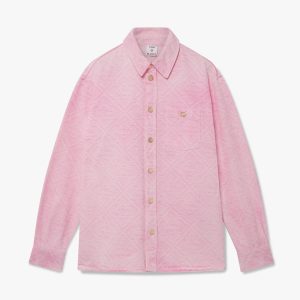 Pink Laser Denim Shirt