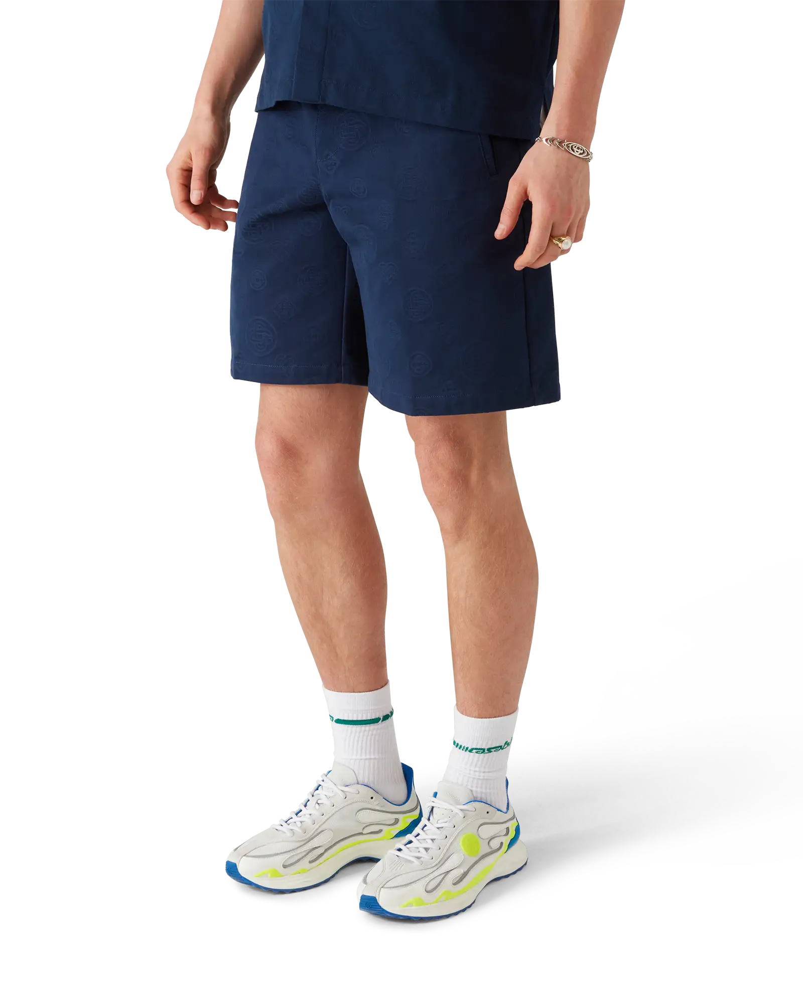 Navy Monogram Shorts - Image 4