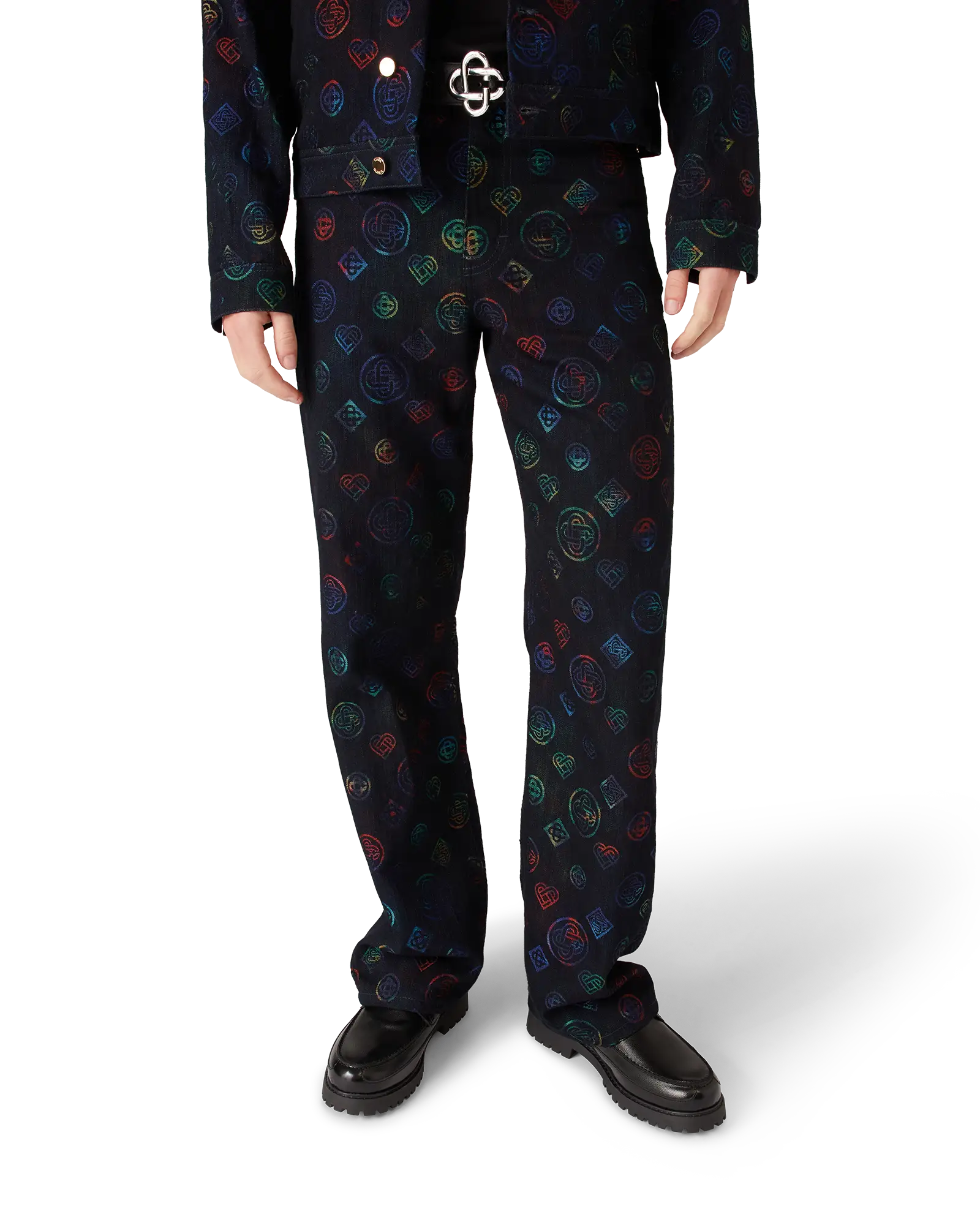 Heatmap Monogram Denim Jeans - Image 4
