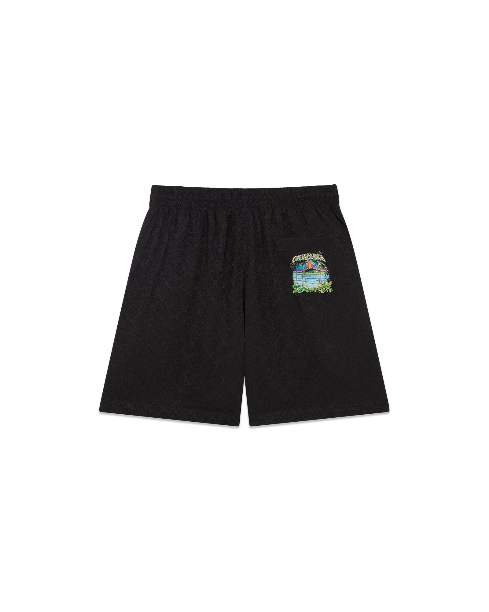 Volcano Jacquard Silk Shorts