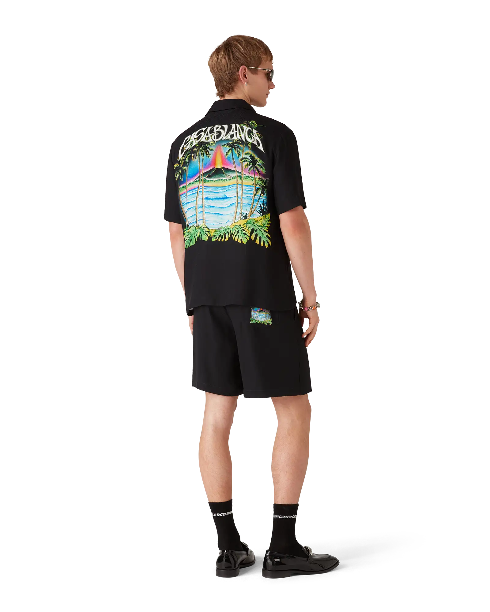 Volcano Jacquard Silk Shorts - Image 3
