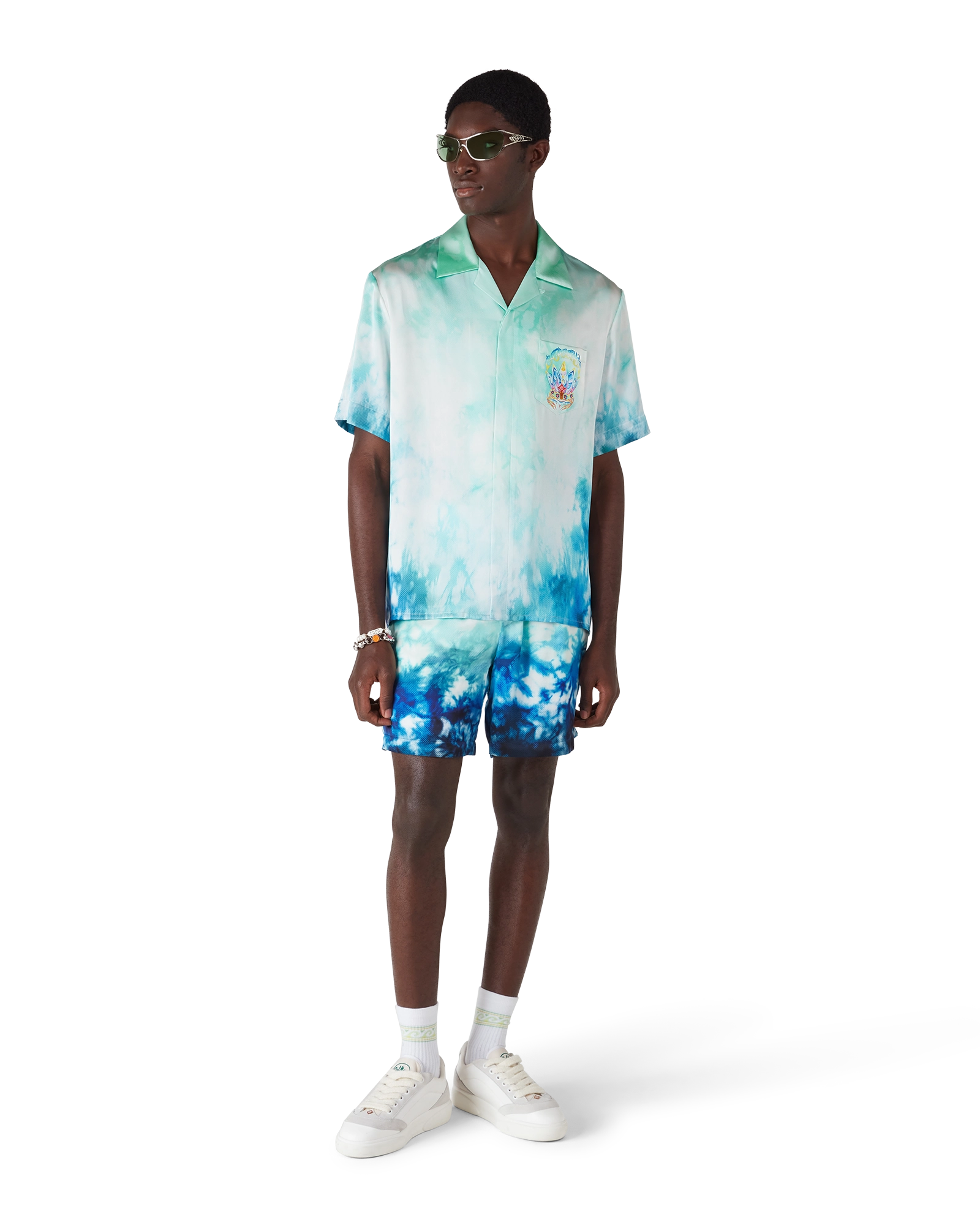 Surf Lotus Silk Shorts - Image 2