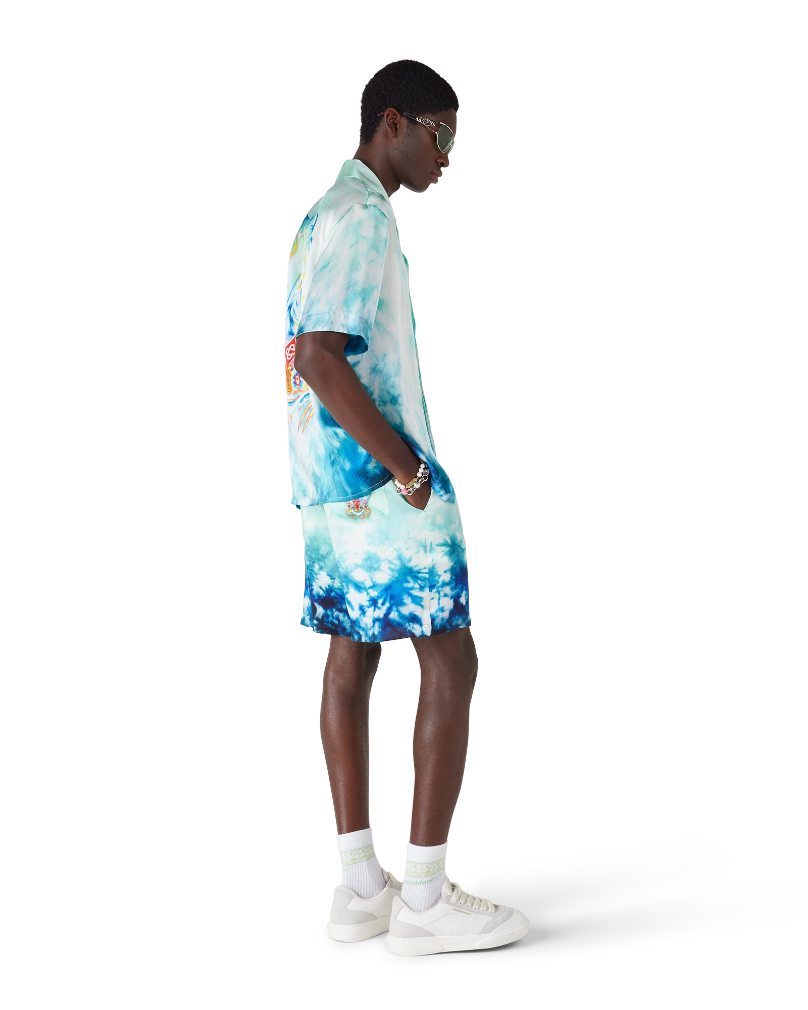 Surf Lotus Silk Shorts - Image 3