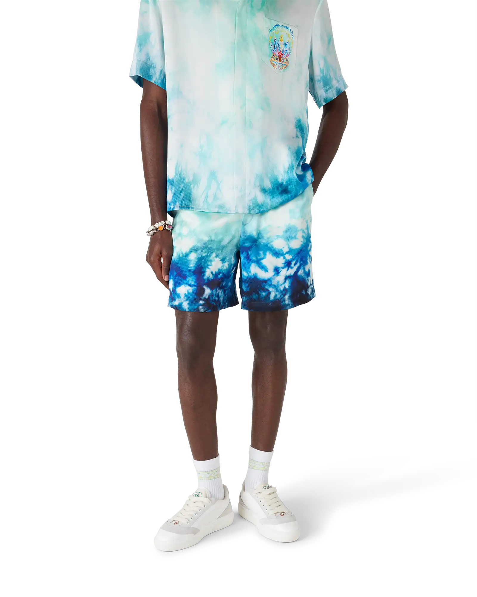 Surf Lotus Silk Shorts - Image 4