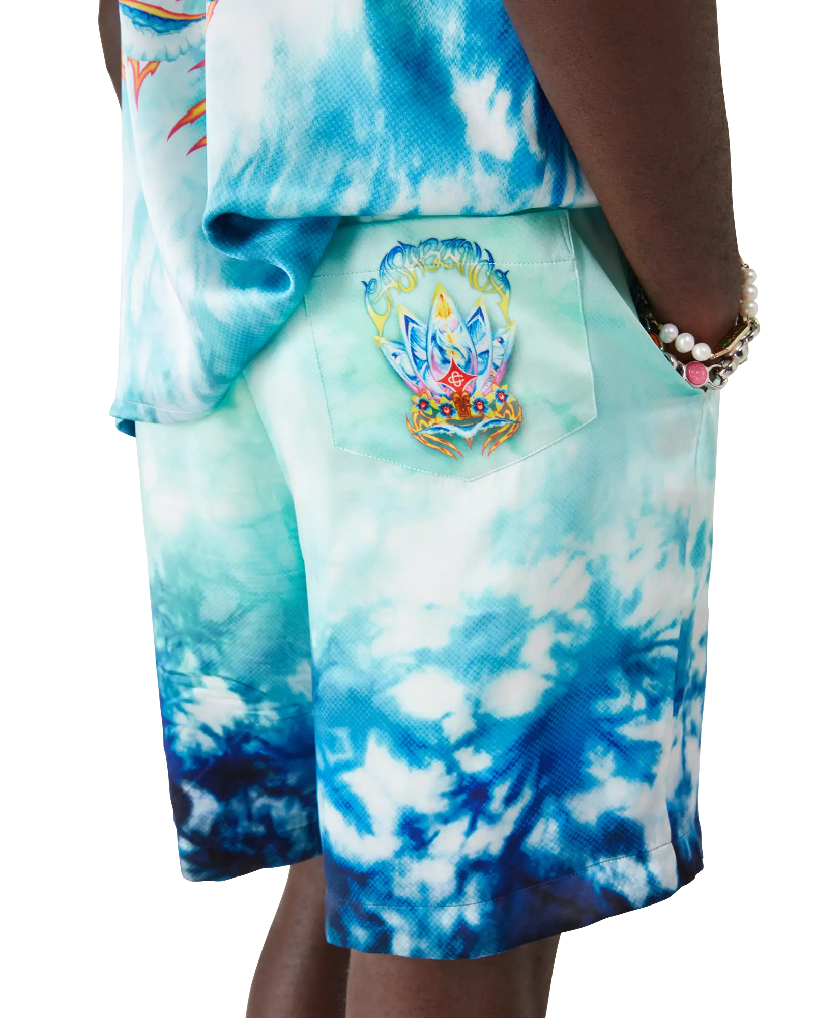 Surf Lotus Silk Shorts - Image 5