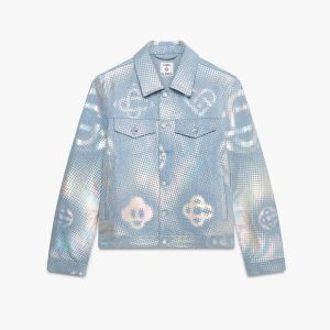 Pearlescent Monogram Denim Jacket
