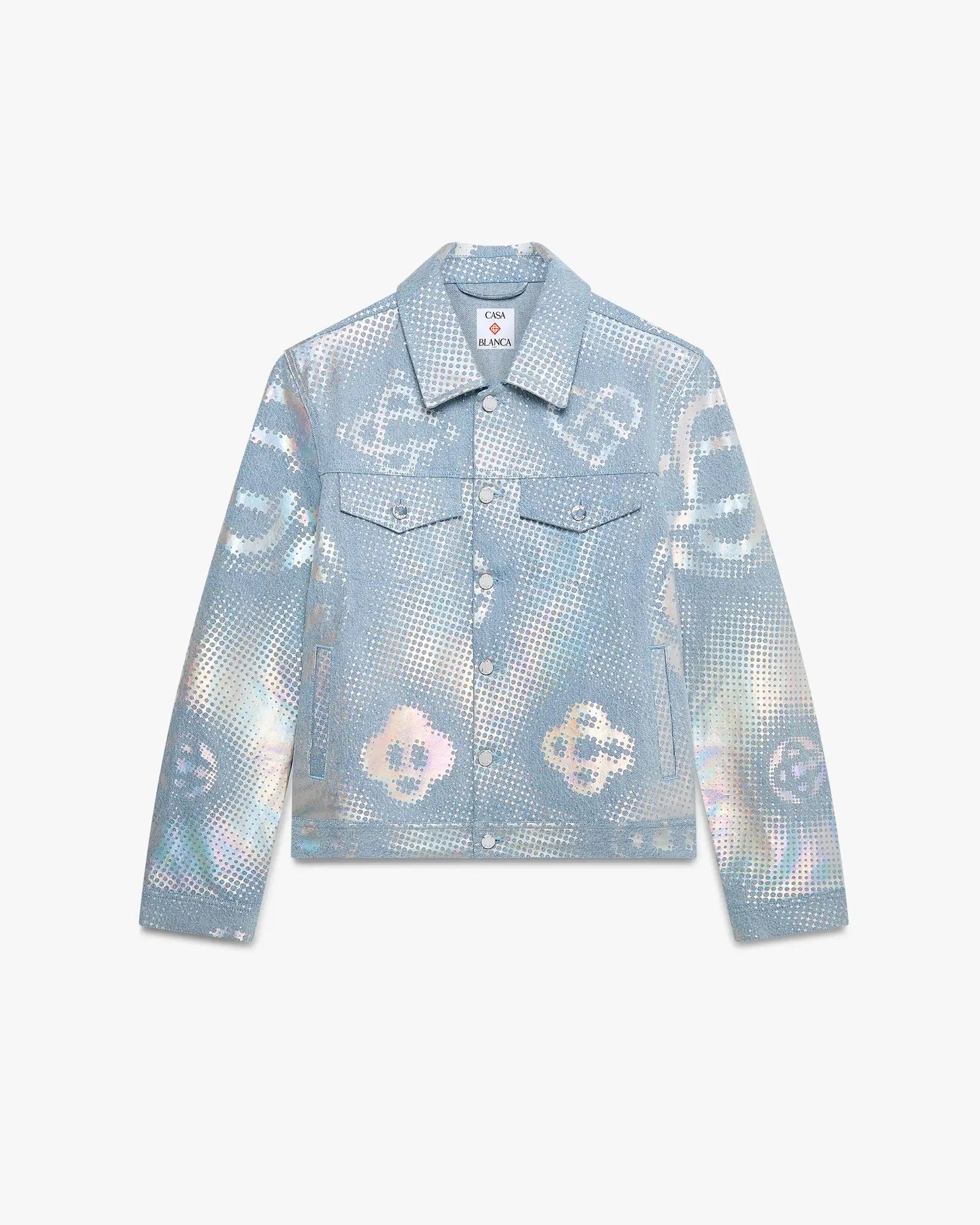 Pearlescent Monogram Denim Jacket