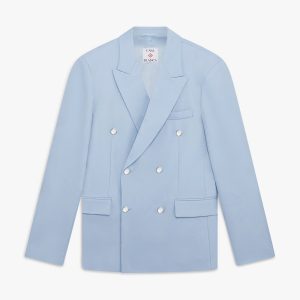 Blue Monogram Jacquard Tailored Jacket