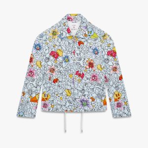 Collage D'Icones Graphiques Repeat Zip-Up Jacket