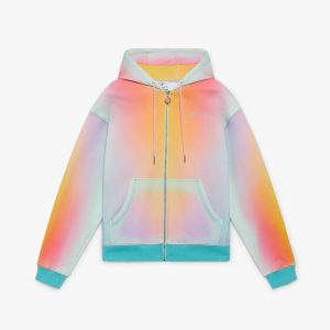 Glass Zip Up Hooded Sweatshirt