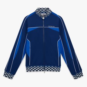 Navy Cyber Tricot Track Jacket
