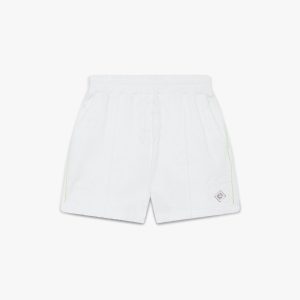 White Towelling Monogram Short