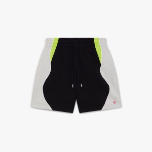 Black & Grey Colourblock Sweatshorts