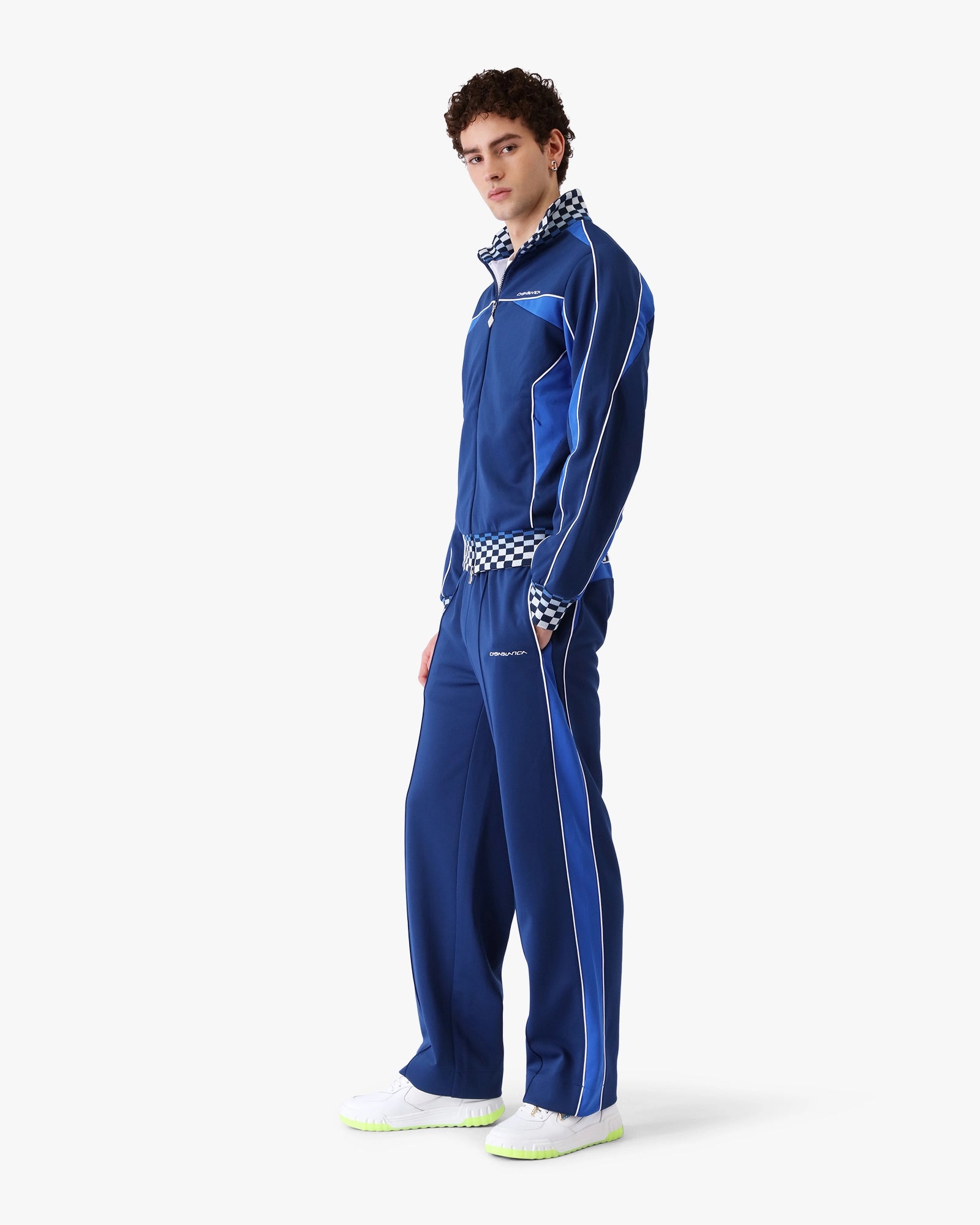 Navy Cyber Tricot Track Pants - Image 2