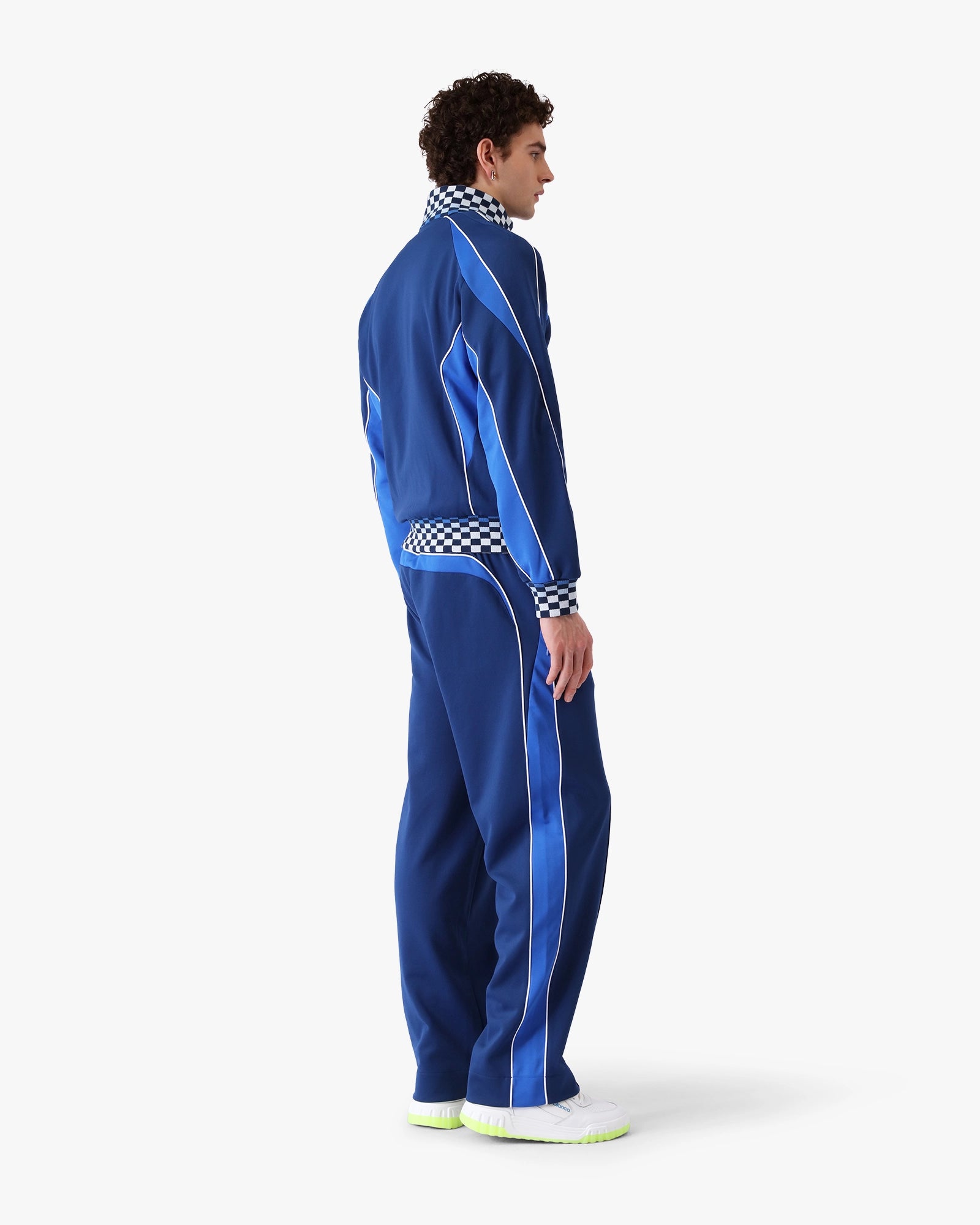 Navy Cyber Tricot Track Pants - Image 3