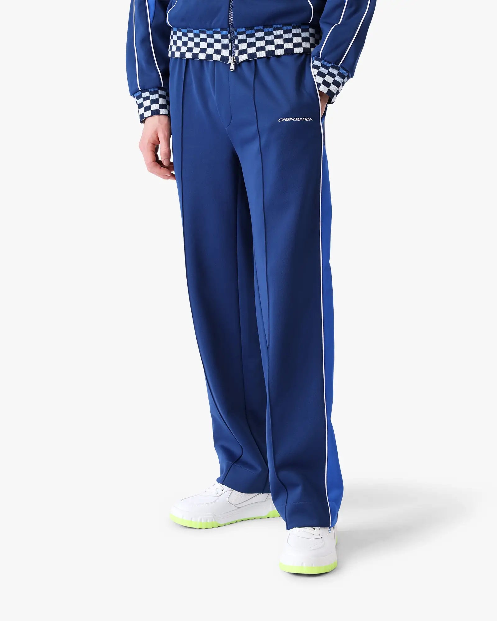 Navy Cyber Tricot Track Pants - Image 4