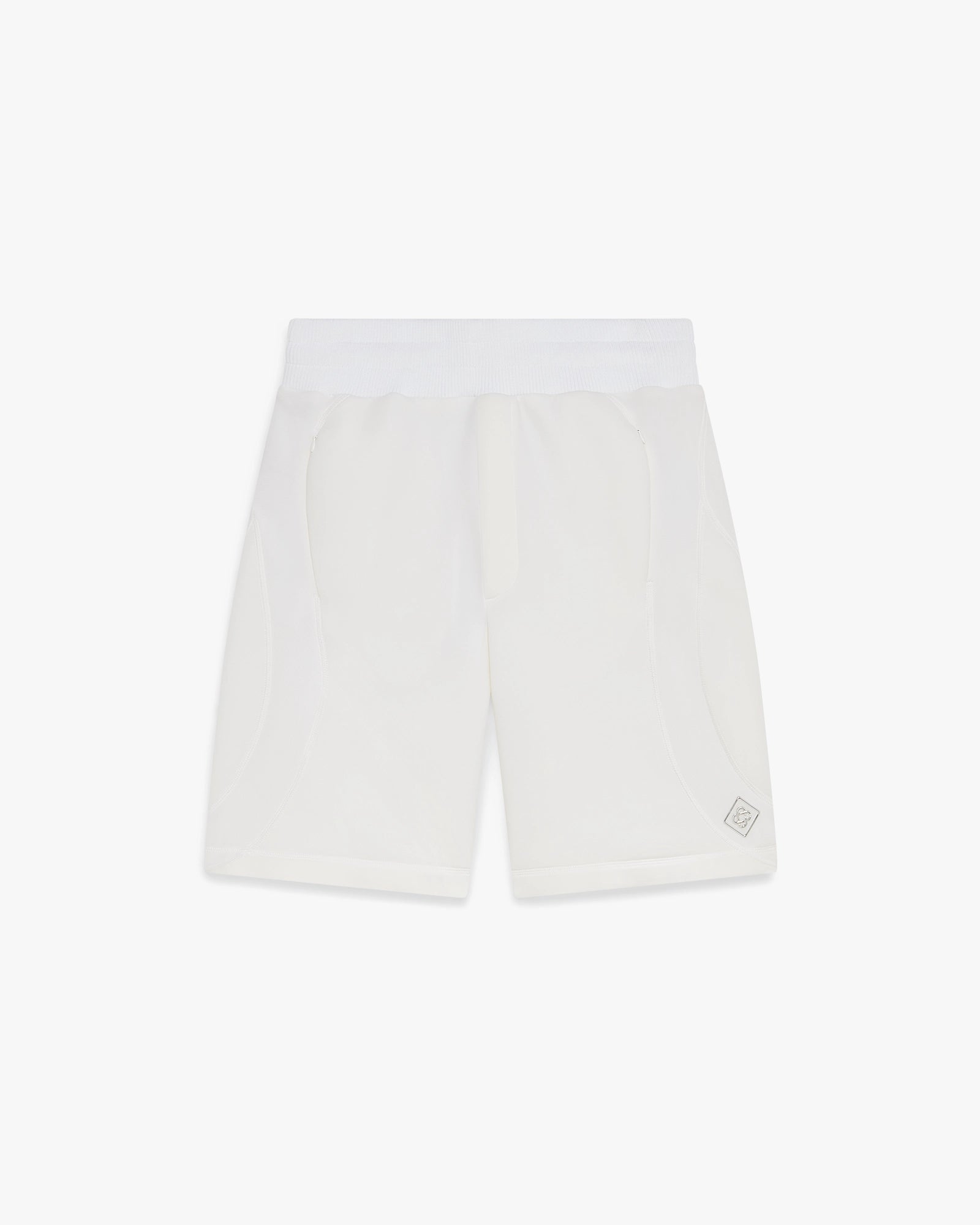 White Scuba Shorts