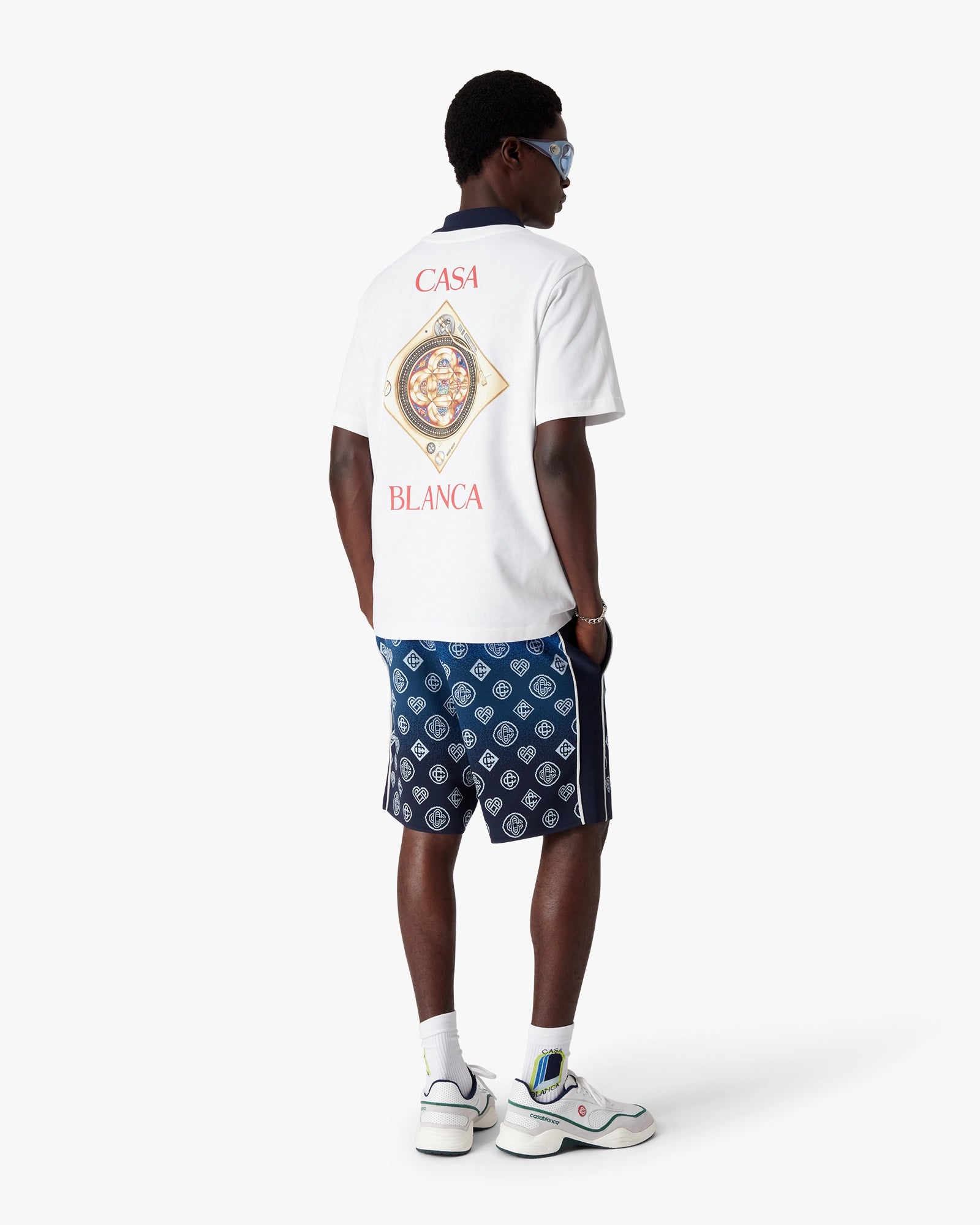 White Plafond Orne De Musique Short Sleeve T-Shirt - Image 3