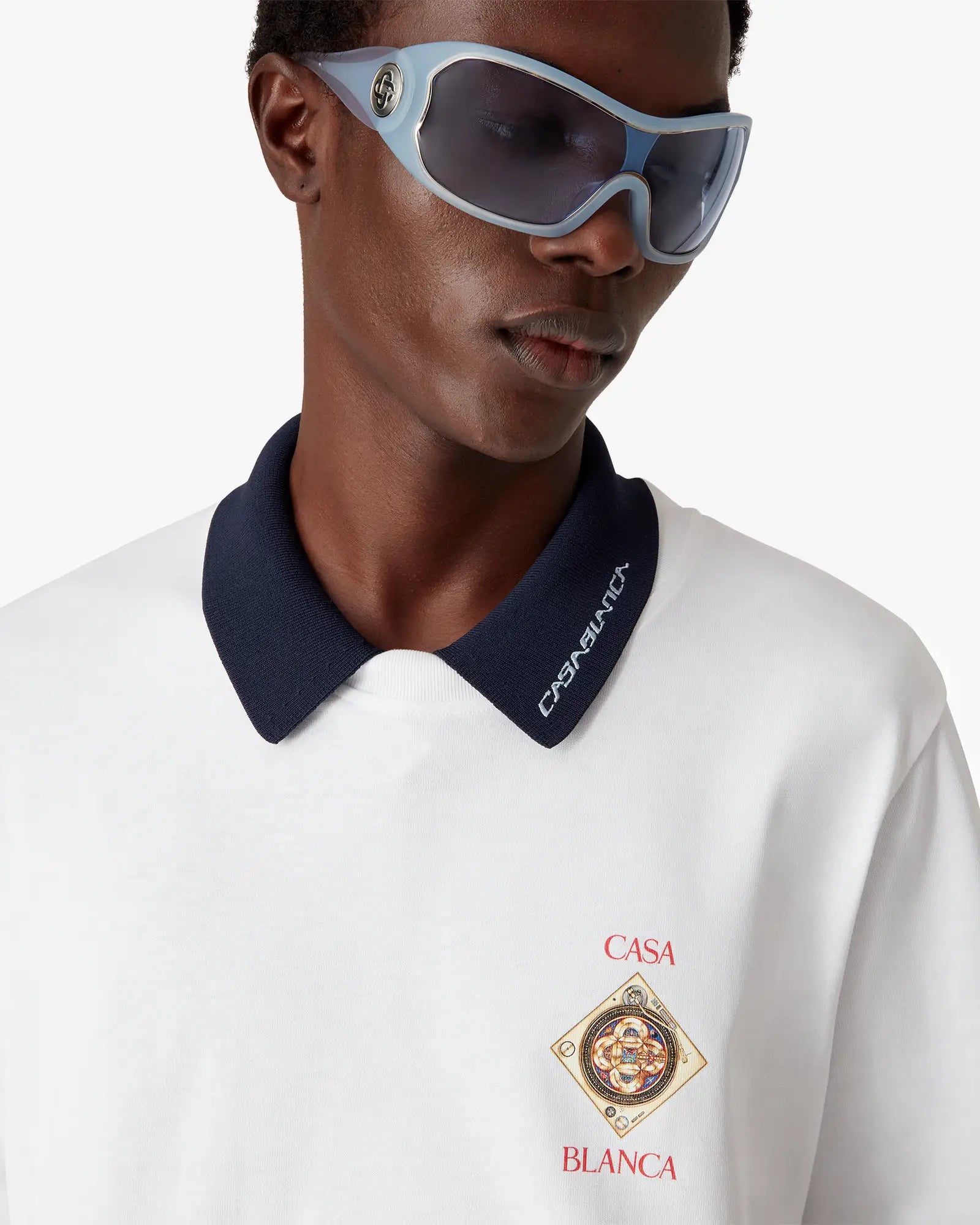 White Plafond Orne De Musique Short Sleeve T-Shirt - Image 5