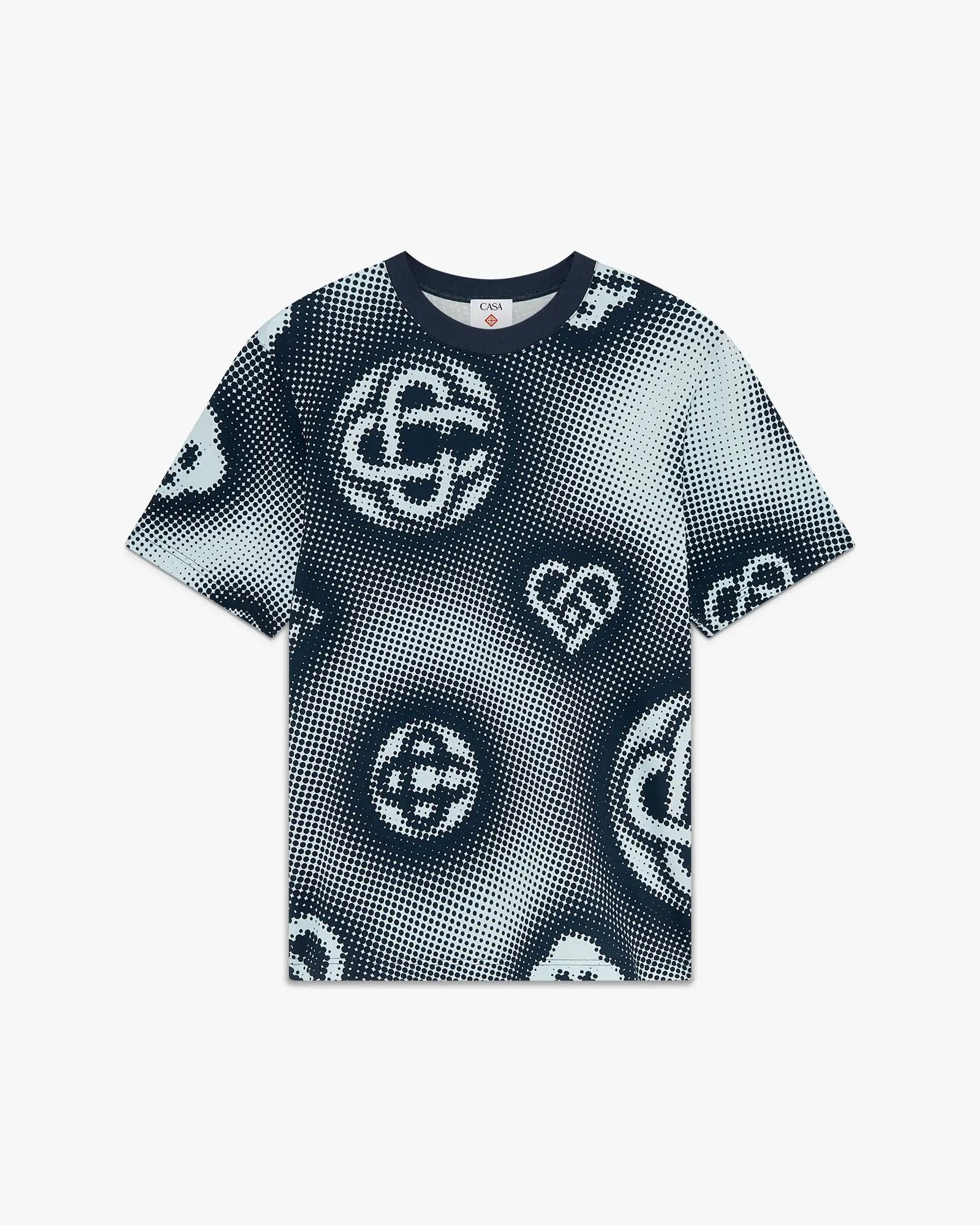 Halftone Monogram Short Sleeve T-Shirt