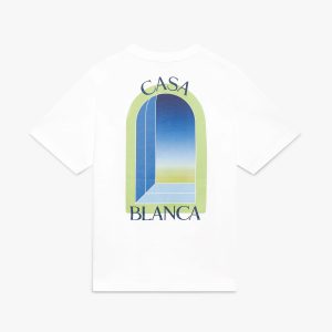 White & Lime Arches Short Sleeve T-Shirt