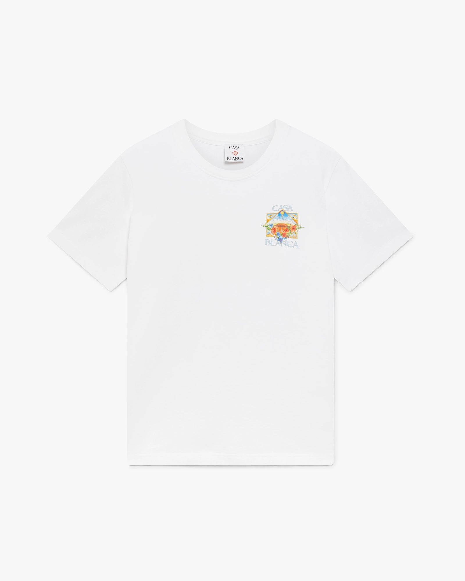 White Flower Court Icon Short Sleeve T-Shirt - Image 6