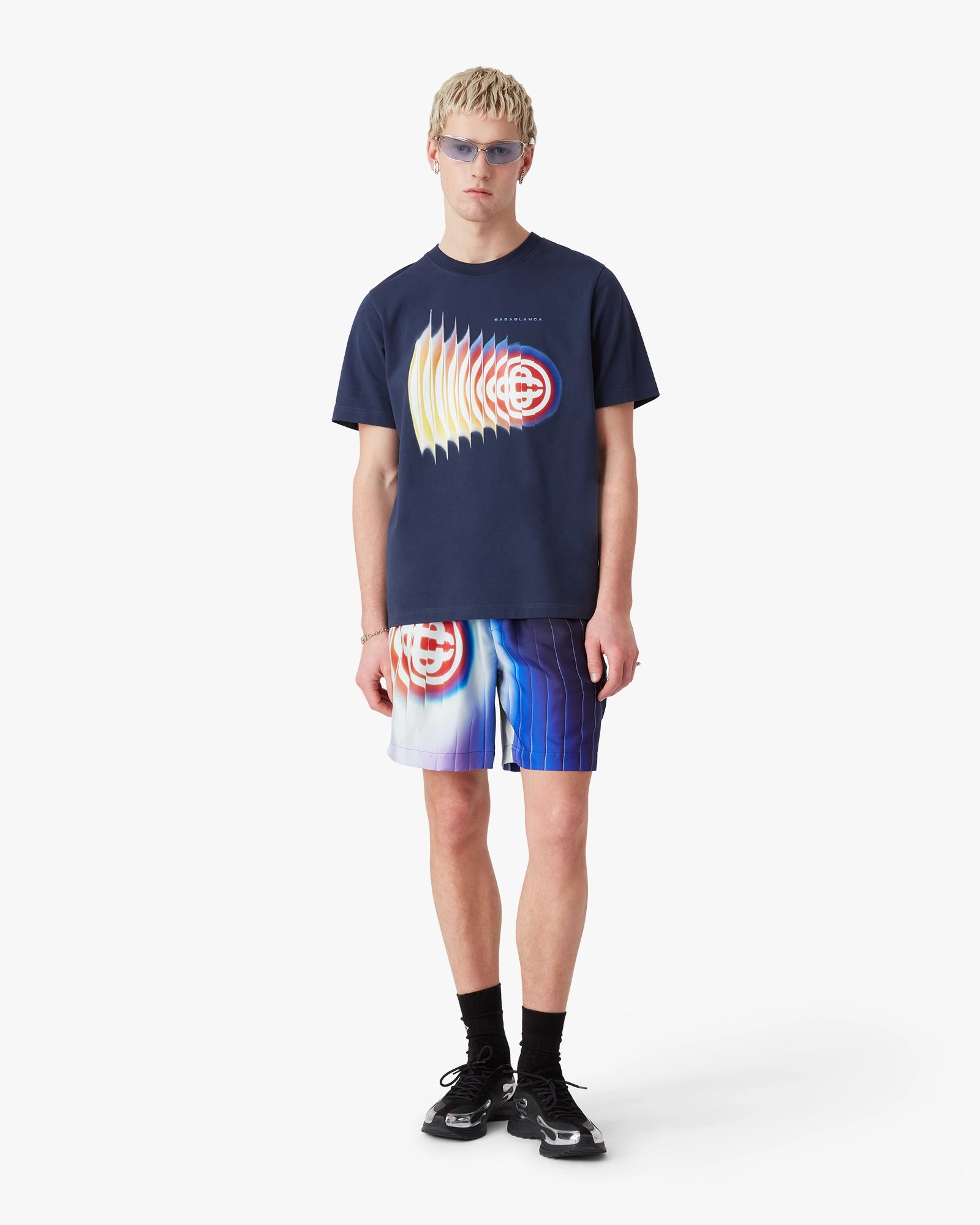 Navy Shockwave Short Sleeve T-Shirt - Image 2