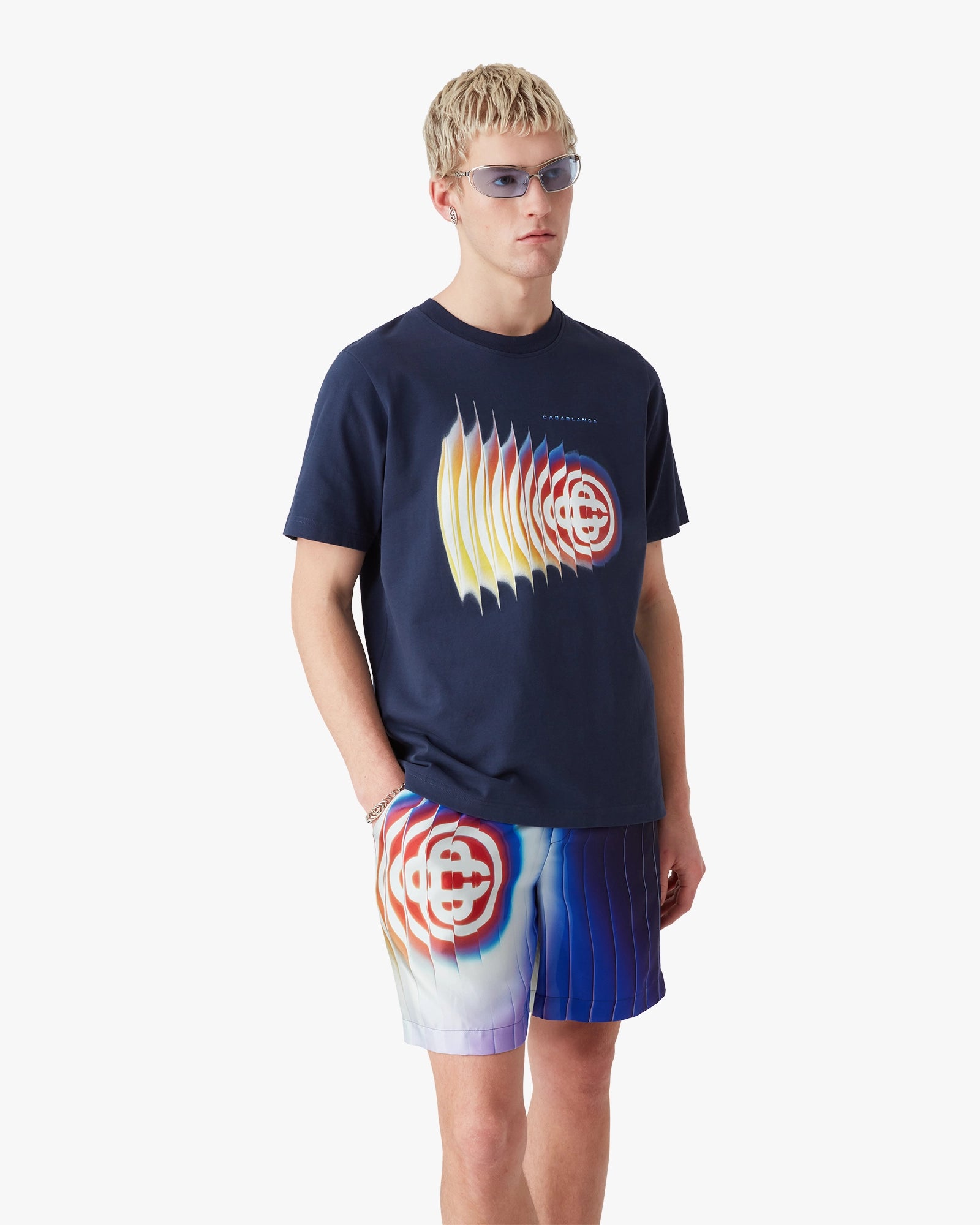 Navy Shockwave Short Sleeve T-Shirt - Image 4