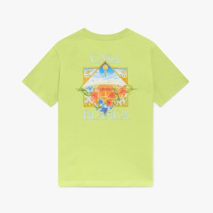 Lime Flower Court Icon Short Sleeve T-Shirt