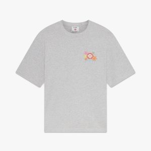 Grey Collage D'Icones Graphiques Short Sleeve T-Shirt