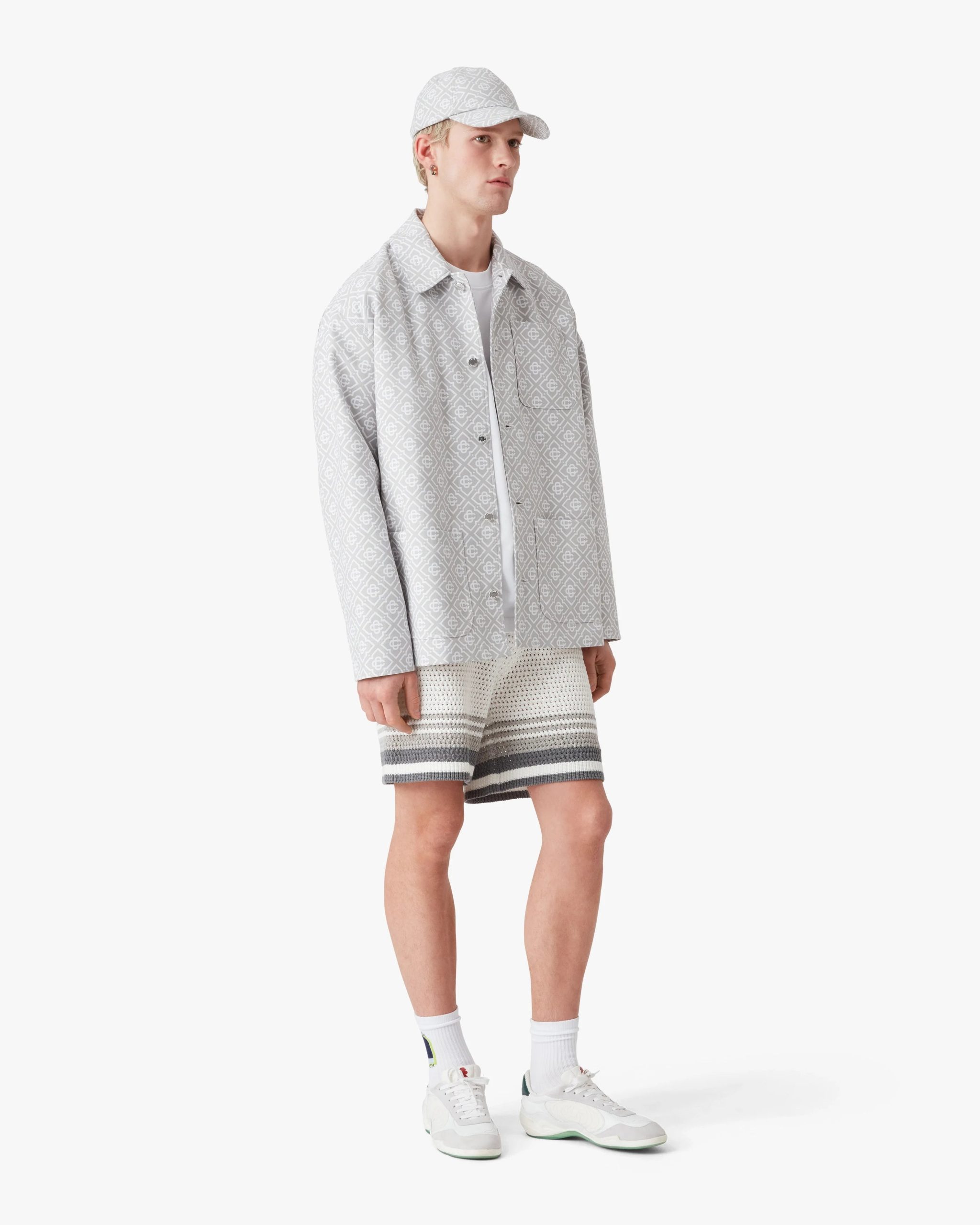 Grey Monogram Workwear Jacket - Image 2