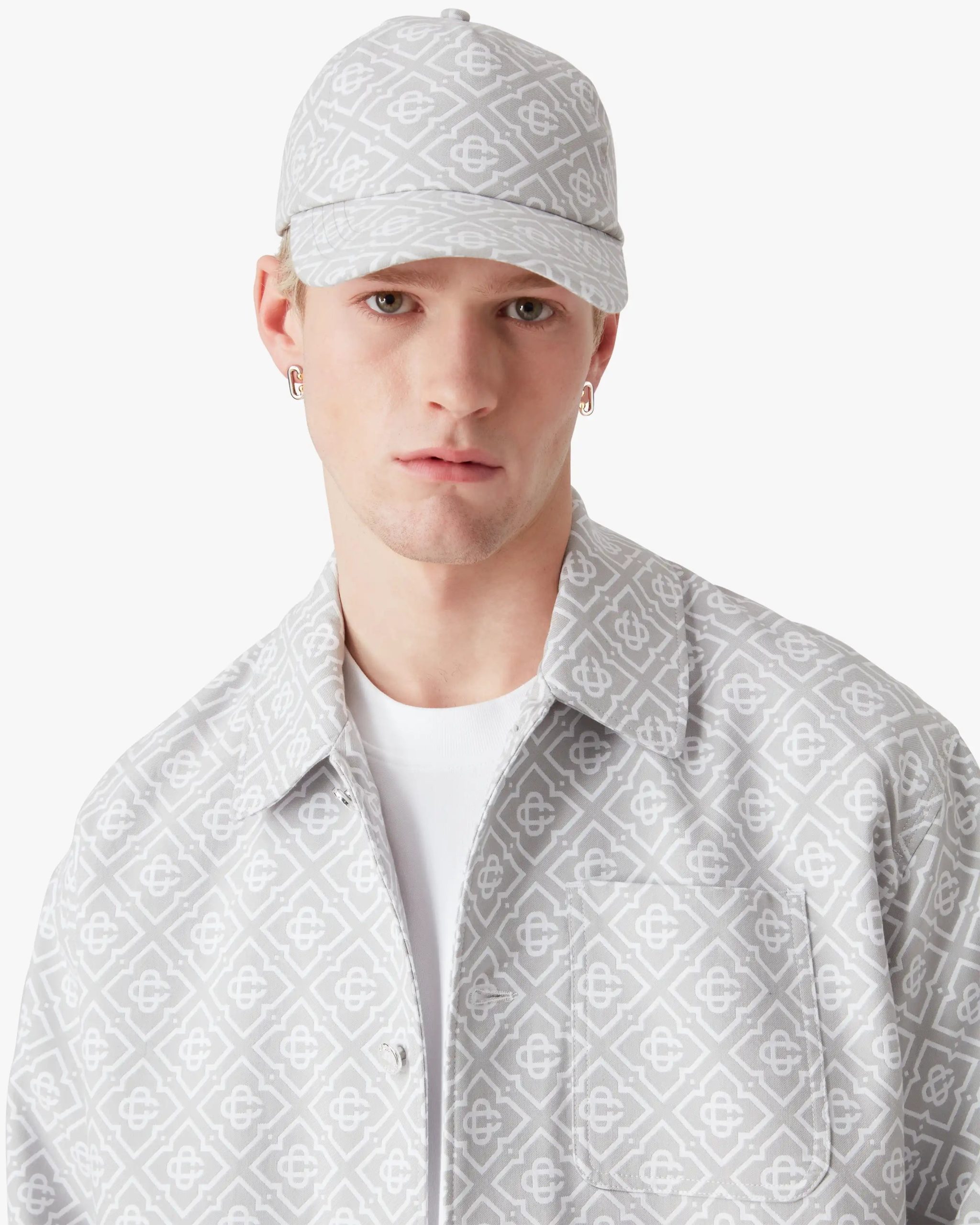 Grey Monogram Workwear Jacket - Image 5