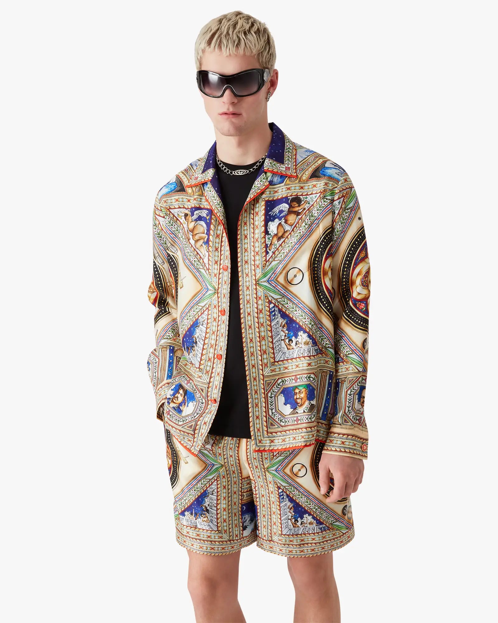 Plafond Orne De Musique Long Sleeve Silk Shirt - Image 4