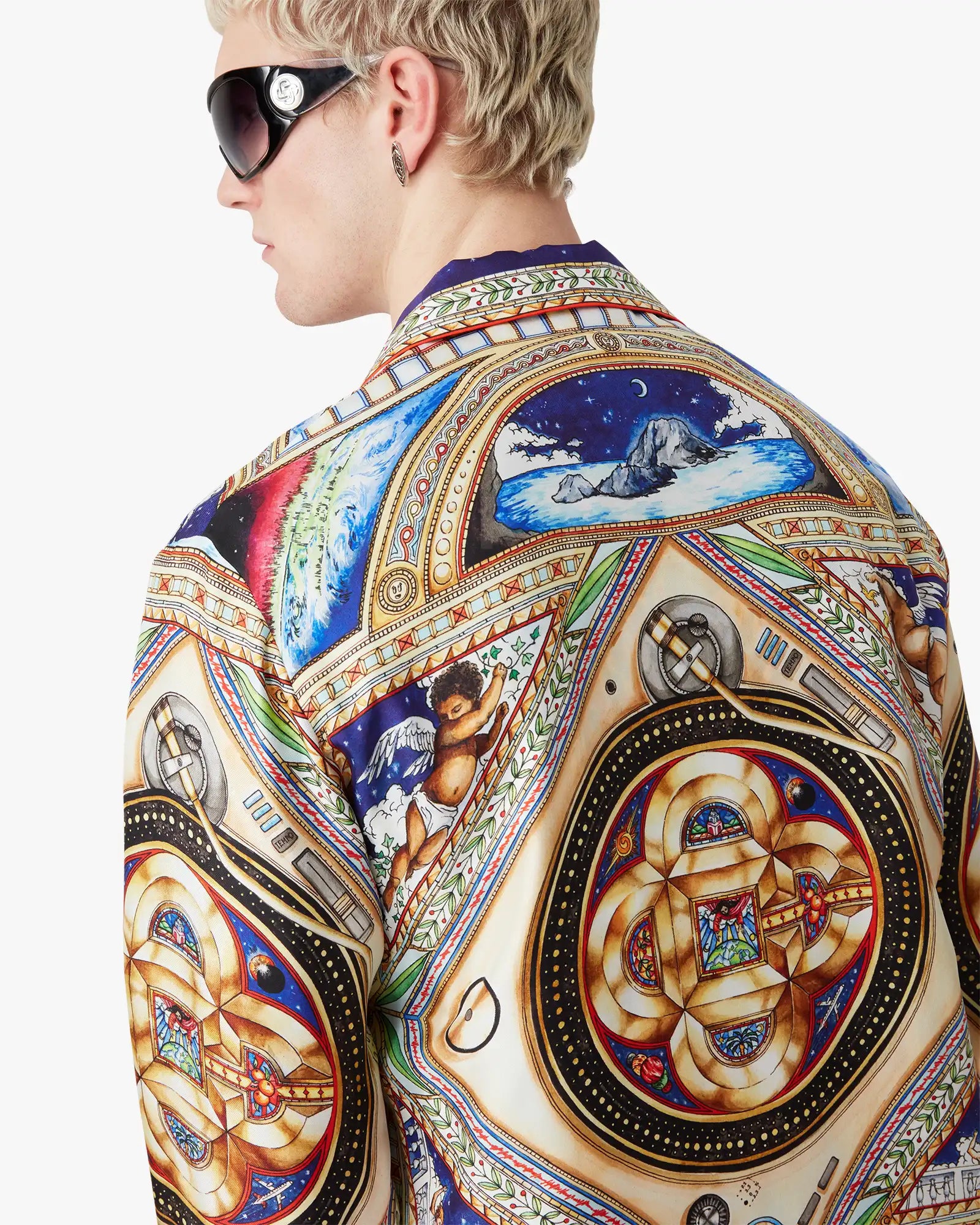 Plafond Orne De Musique Long Sleeve Silk Shirt - Image 5
