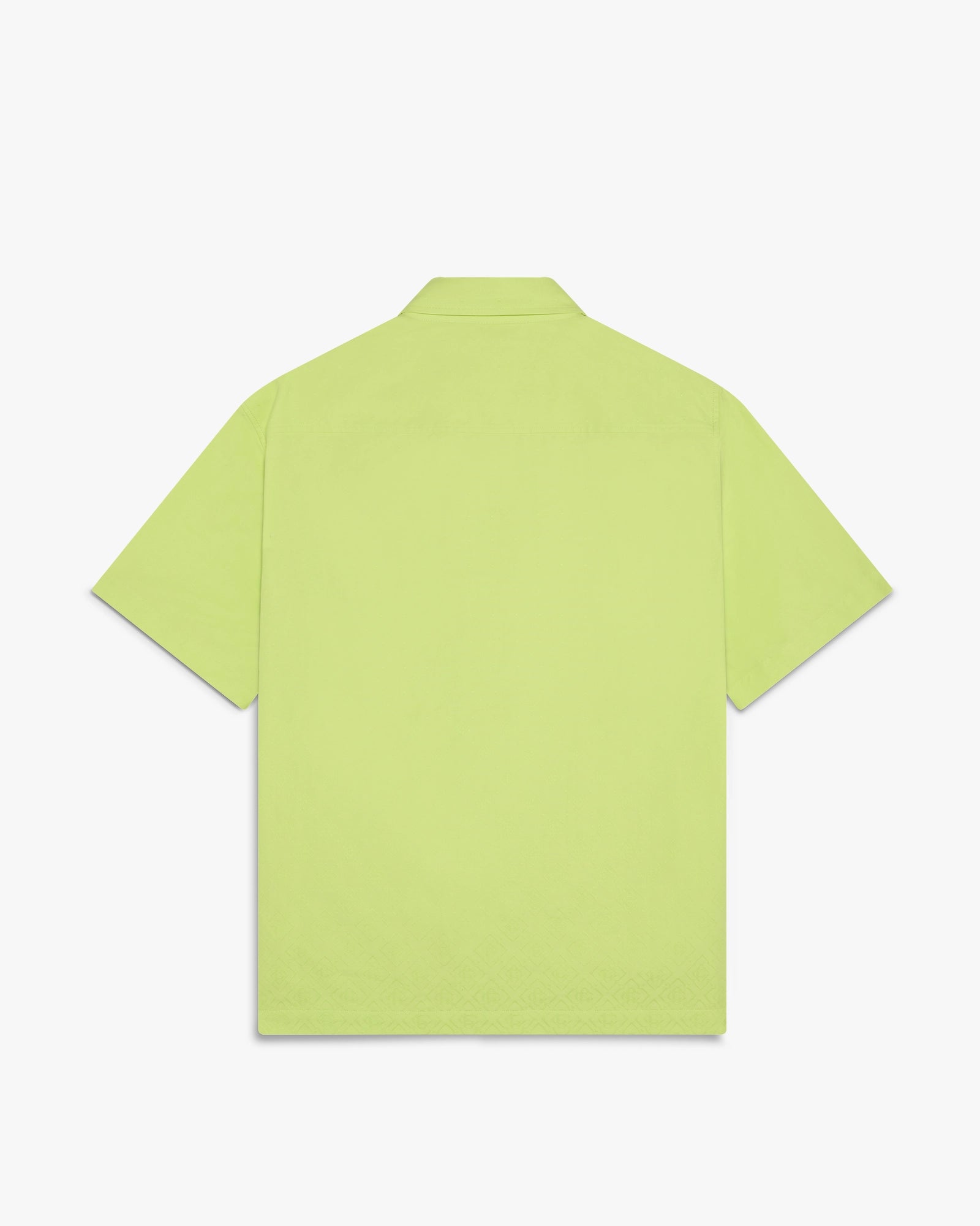 Lime Pique Monogram Short Sleeve Shirt - Image 2