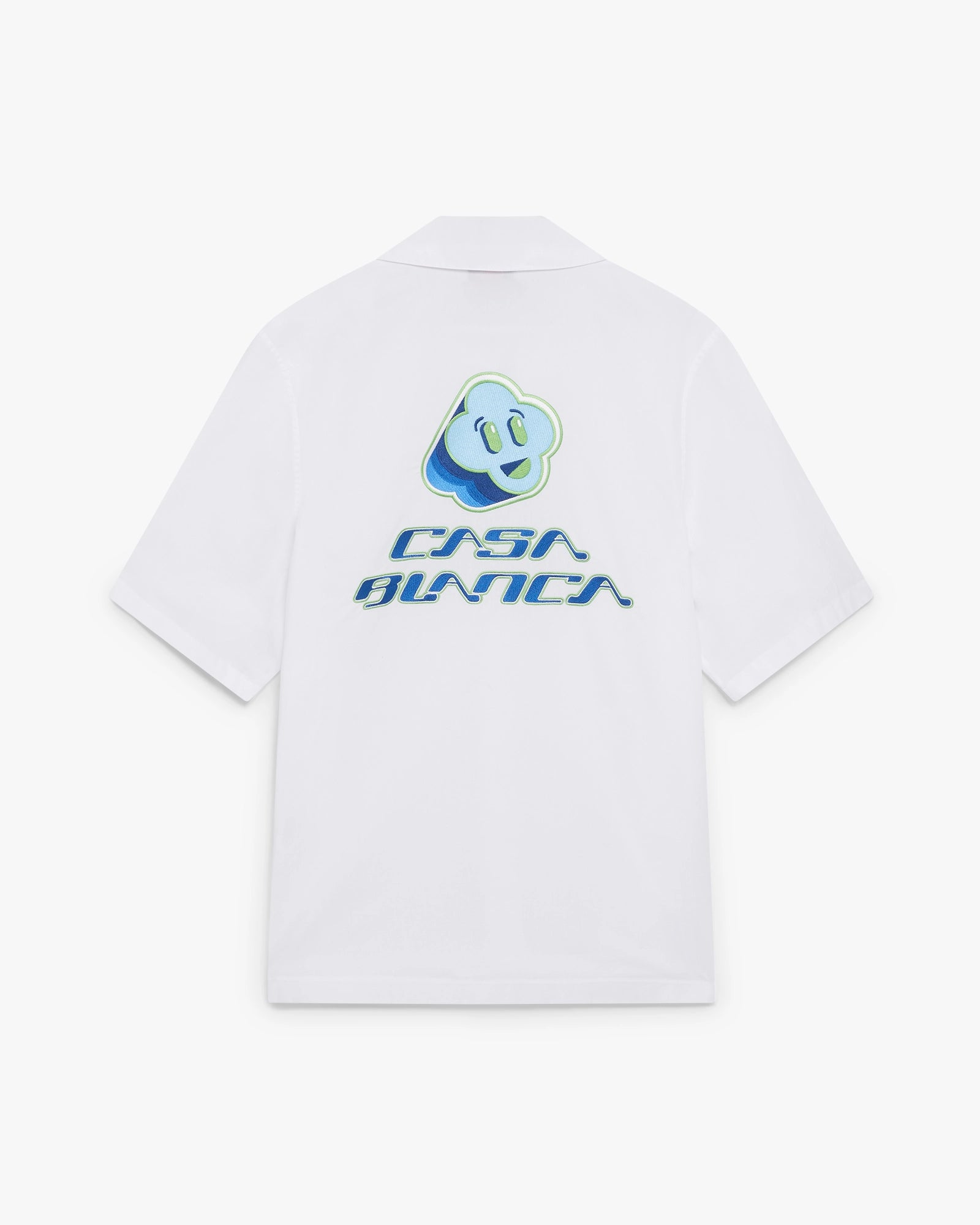 White Embroidered Short Sleeve Shirt - Image 2