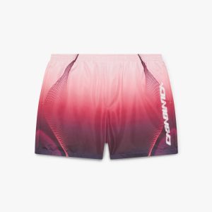 Aubergine Gradient Printed Swim Shorts