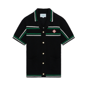 Tennis Short Sleeve Crochet Shirt
