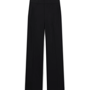 Straight Leg Wool Trousers