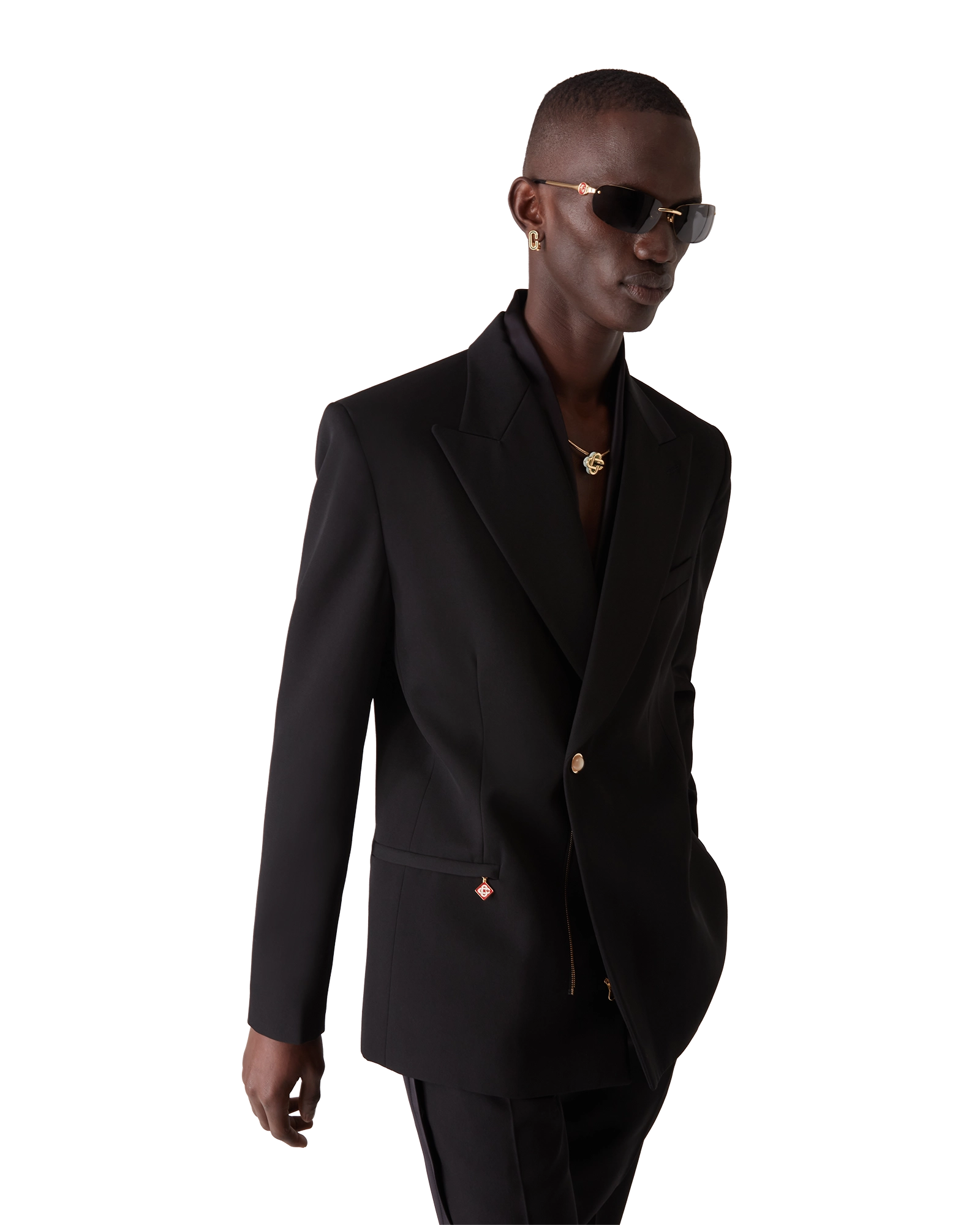 Wool Double Breasted Jacket - Image 4