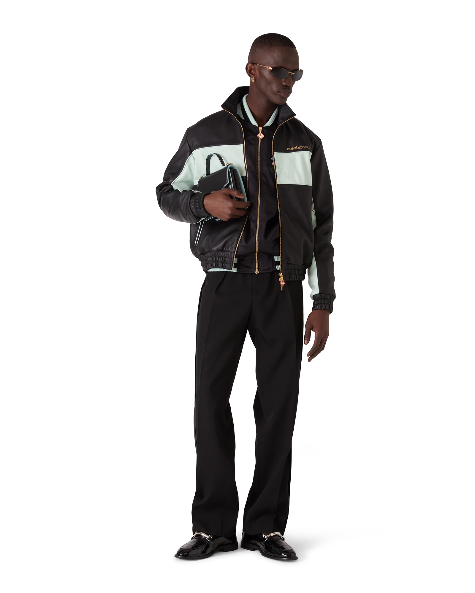 Leather Track Jacket - Image 2