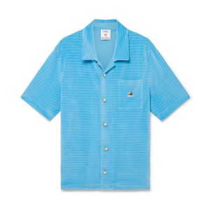 Velour Short Sleeve Stripe Shirt