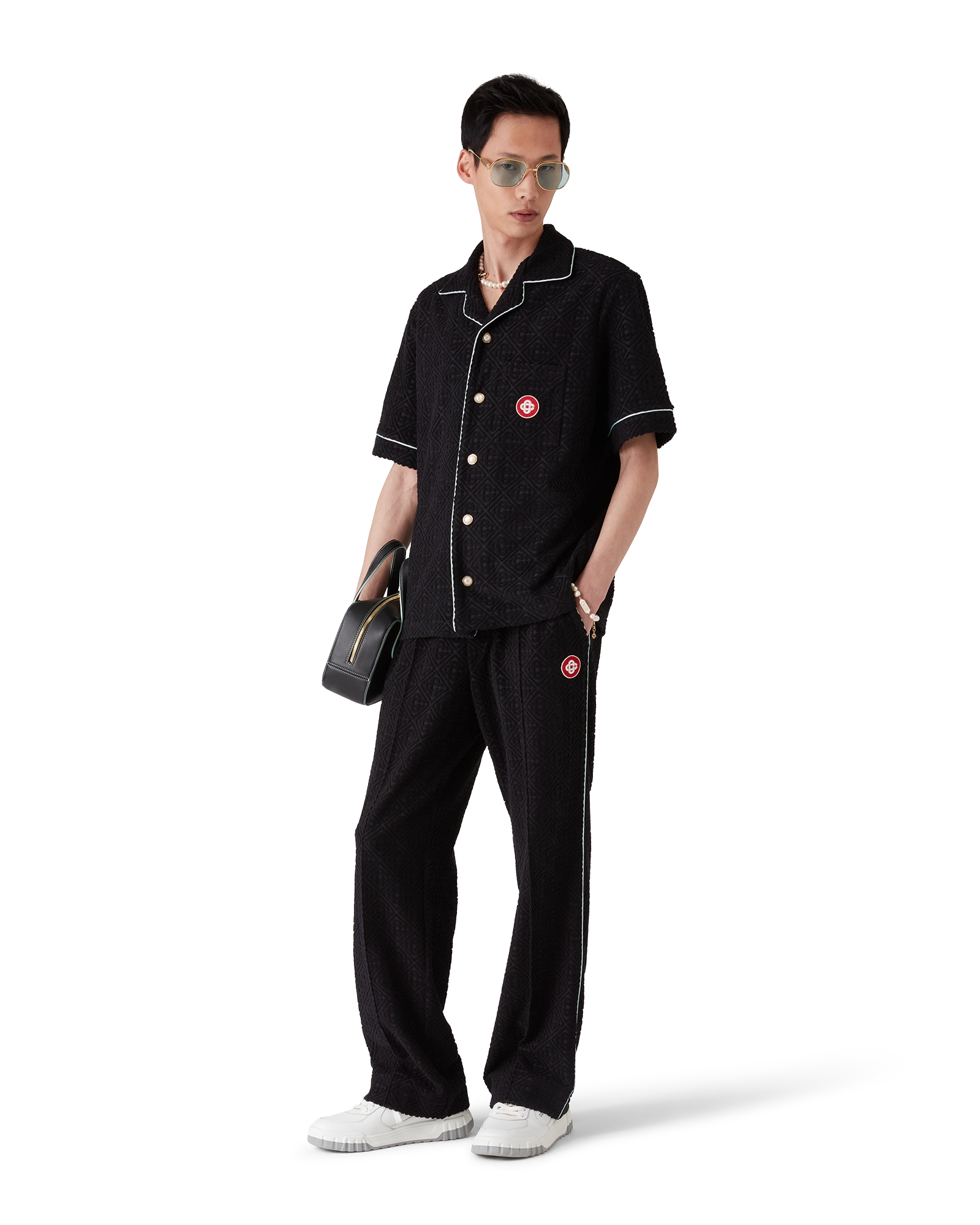 Monogram Jacquard Towelling Trousers - Image 2